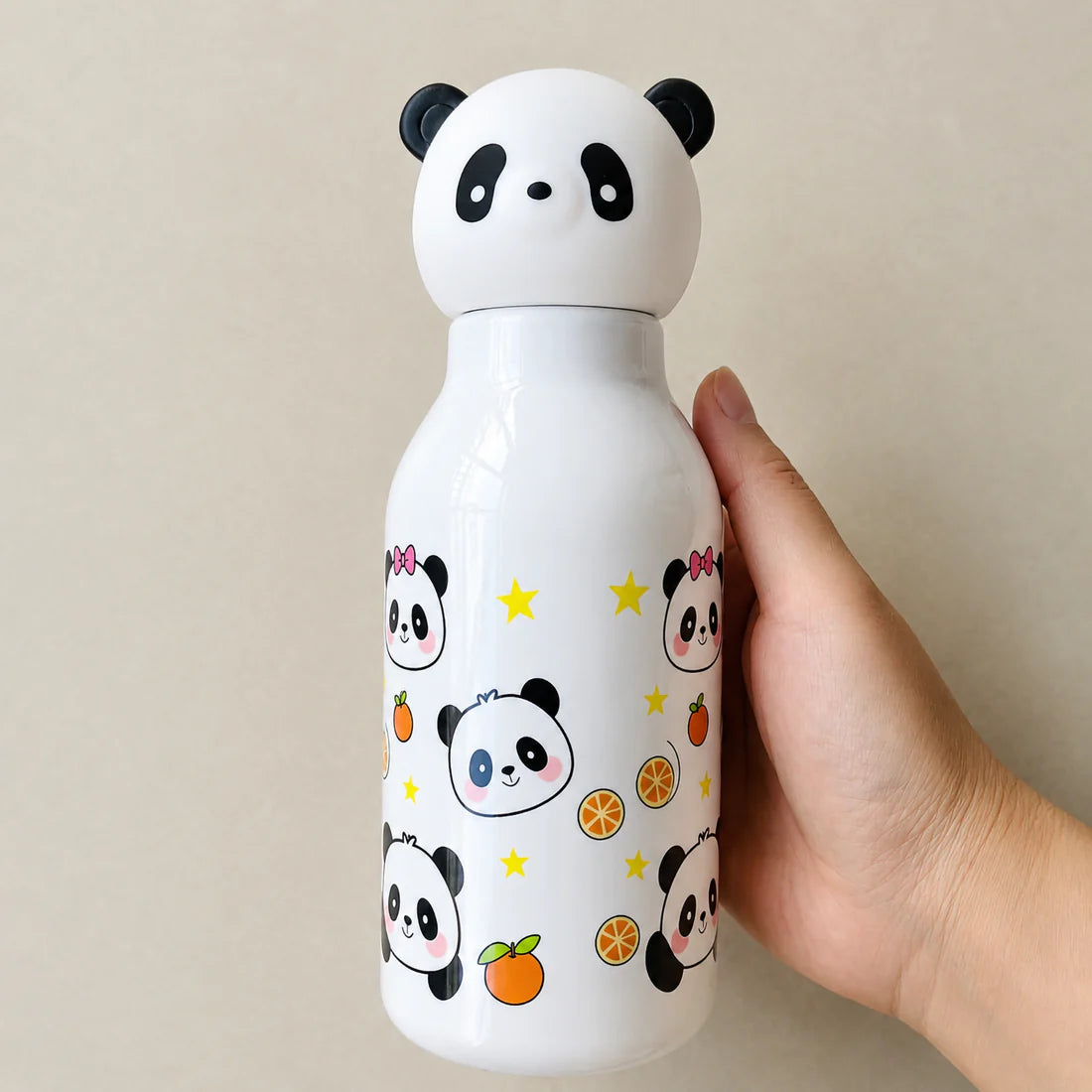 3D Animal Head Kids Plastic Water Bottle | 500ml Lightweight Sipper School Bottle