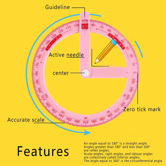 Pointer Protractor Ruler