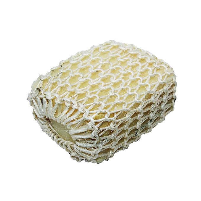 Jades Bathing Accessories Gift Set Bath Loofah Sponge Scrubber With Wooden Basket - set of 5 (Set - C)