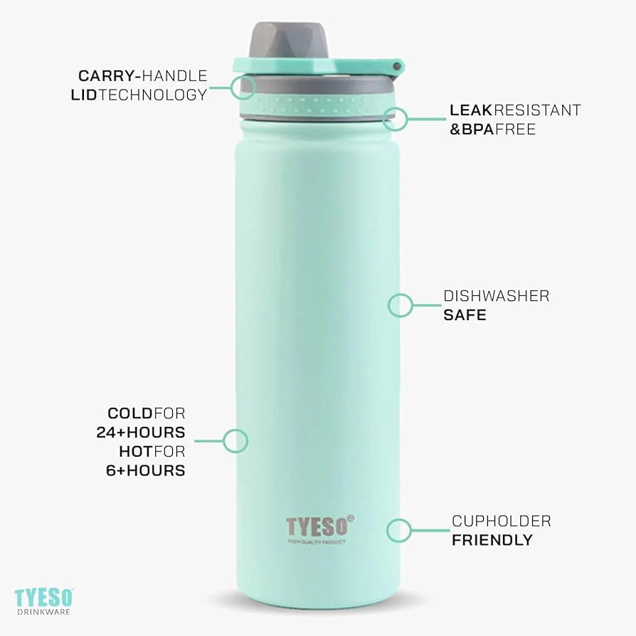 Tyeso - 750ml Vacuum Steel Bottle (Hot/Cold)