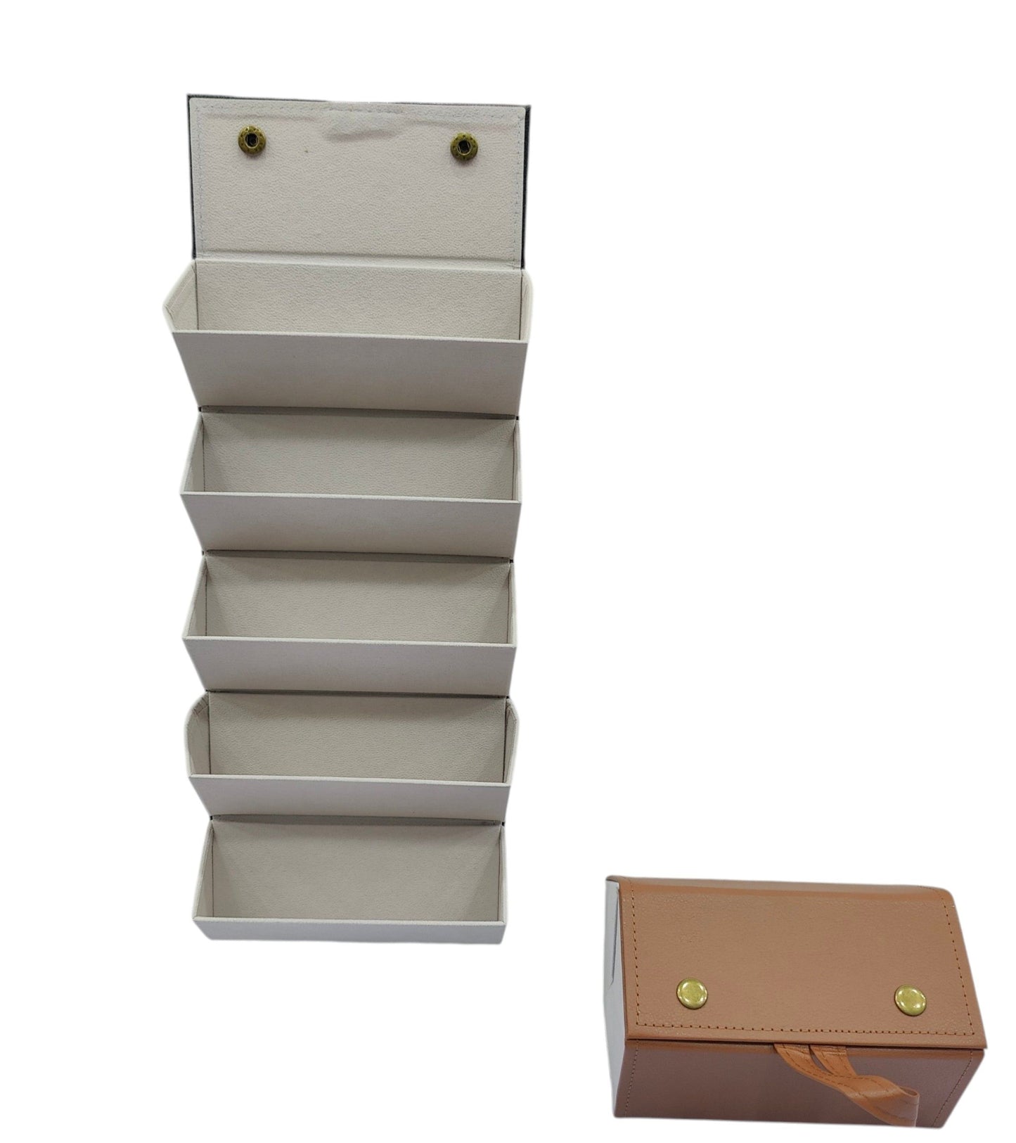 Premium Foldable Sunglasses Case – Portable PU Leather Eyewear Storage Box