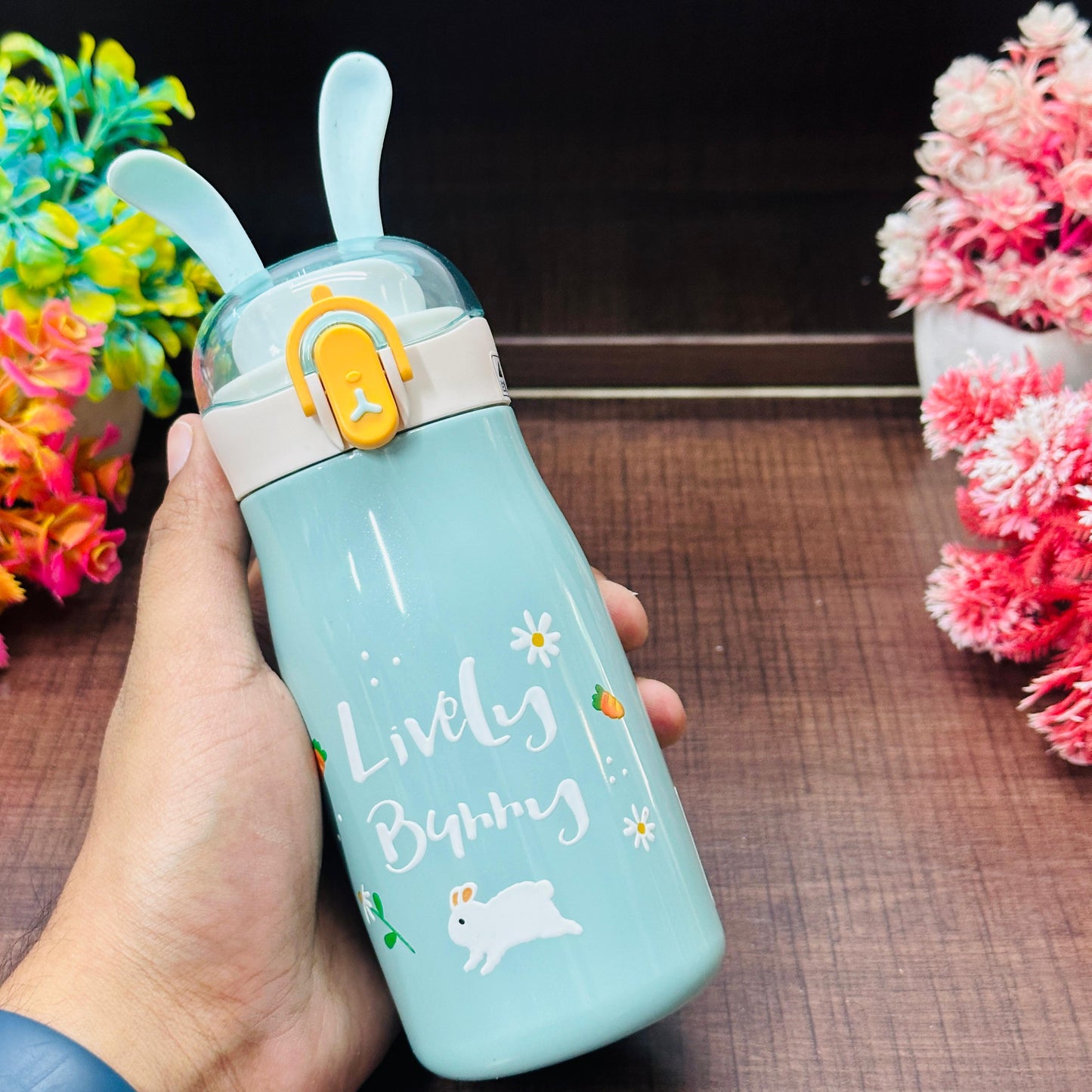 Cartoon Design Hot and Cold Water Bottle for Kids - Double Walled Vacuum Insulated Stainless Steel Bottle, Double-Wall Thermos Flask (300 ml)-18