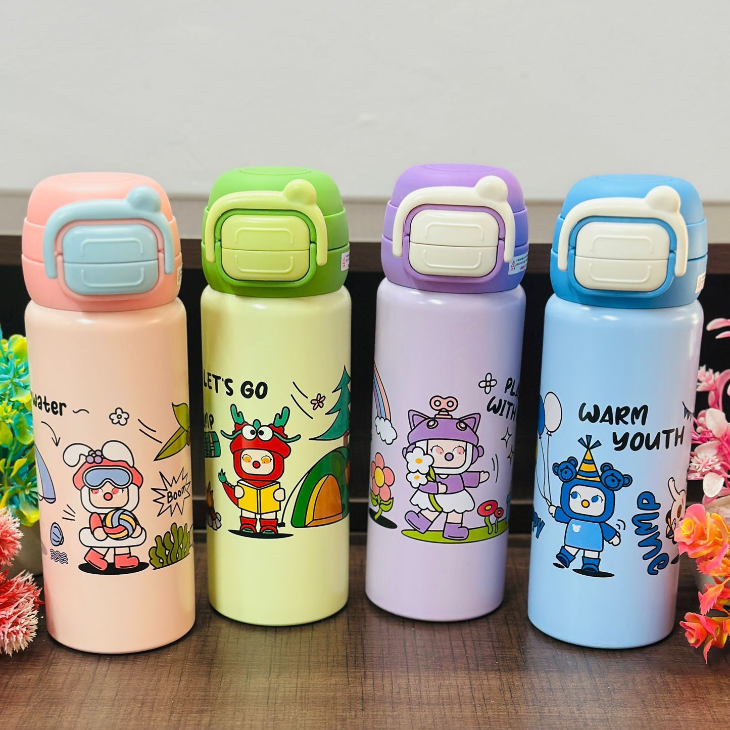 2-Way Drinking Stainless Steel Bottle – 500ml | Hot & Cold Insulated