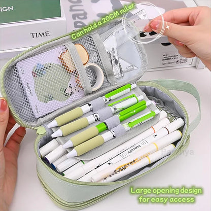 Large Capacity Double Layer Panda Pouch