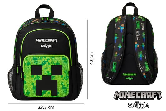 Smiggle - 16 inch Premium Mine Craft Backpacks