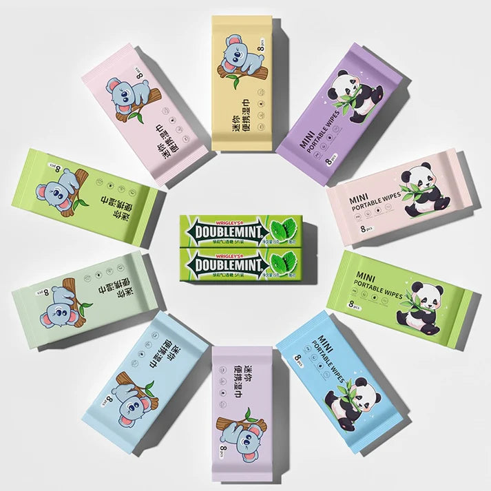 Kawaii Wet Tissue (8mini packs)