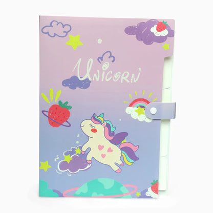Unicorn 6-Grid Button file folder A4