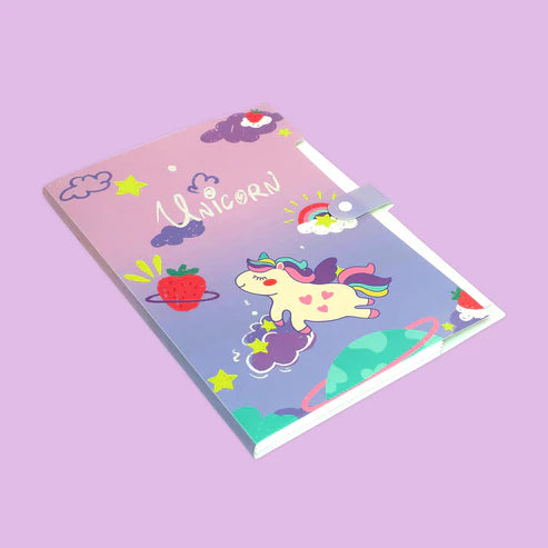 Unicorn 6-Grid Button file folder A4