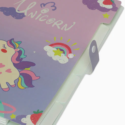 Unicorn 6-Grid Button file folder A4