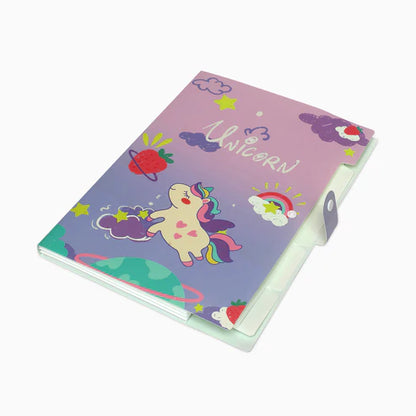 Unicorn 6-Grid Button file folder A4