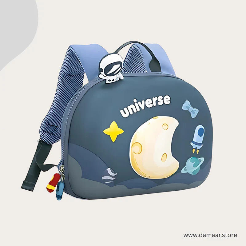 3D Moon & Space Design Hard Shell Backpack