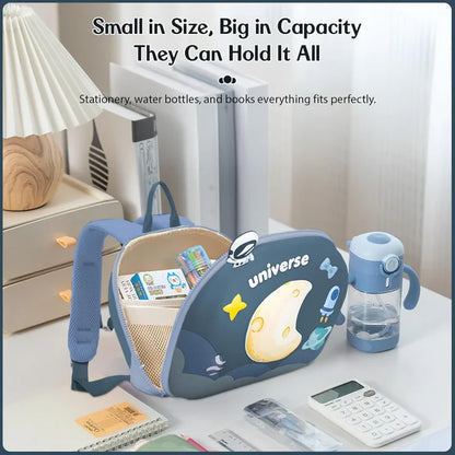 3D Moon & Space Design Hard Shell Backpack