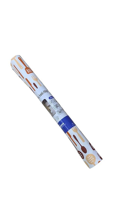 NEST PVC Wardrobe's Shelf Mat,Kitchen Shelf Mat/Drawer Mat-1.5 Mtr Roll Multi(4) (ORANGESPOON