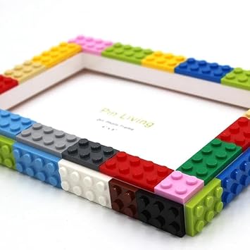 Lego Frame Kit DIY LEGO-Style Photo Frame Kit – Customizable 4x6 Picture Frame for Ki ...