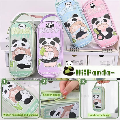 Large Capacity Double Layer Panda Pouch