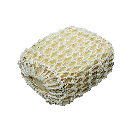 Jades Bathing Accessories Gift Set Bath Loofah Sponge Scrubber With Wooden Basket - set of 5 (Set - C)