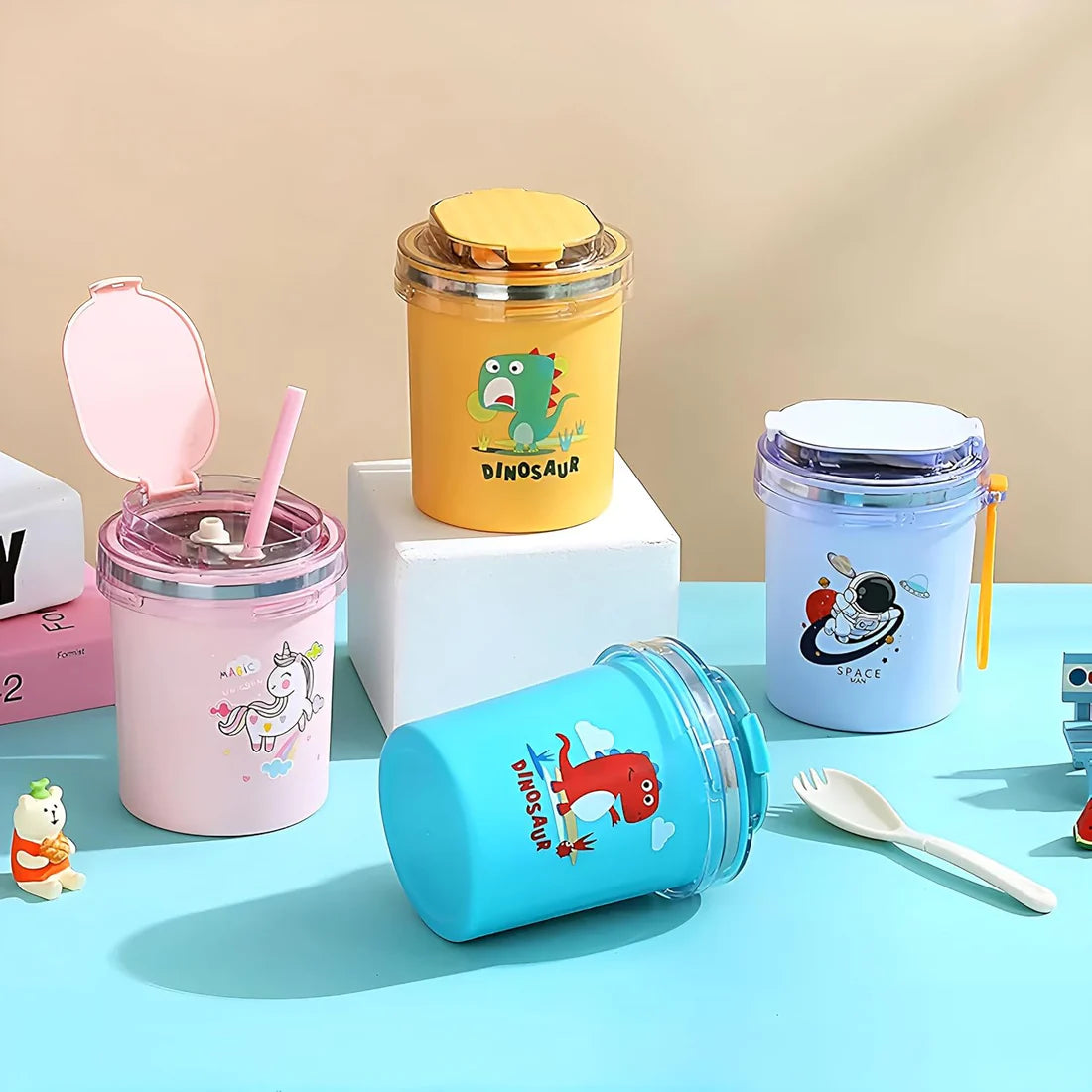 Animal Design 530ml Sealed Cup for kids