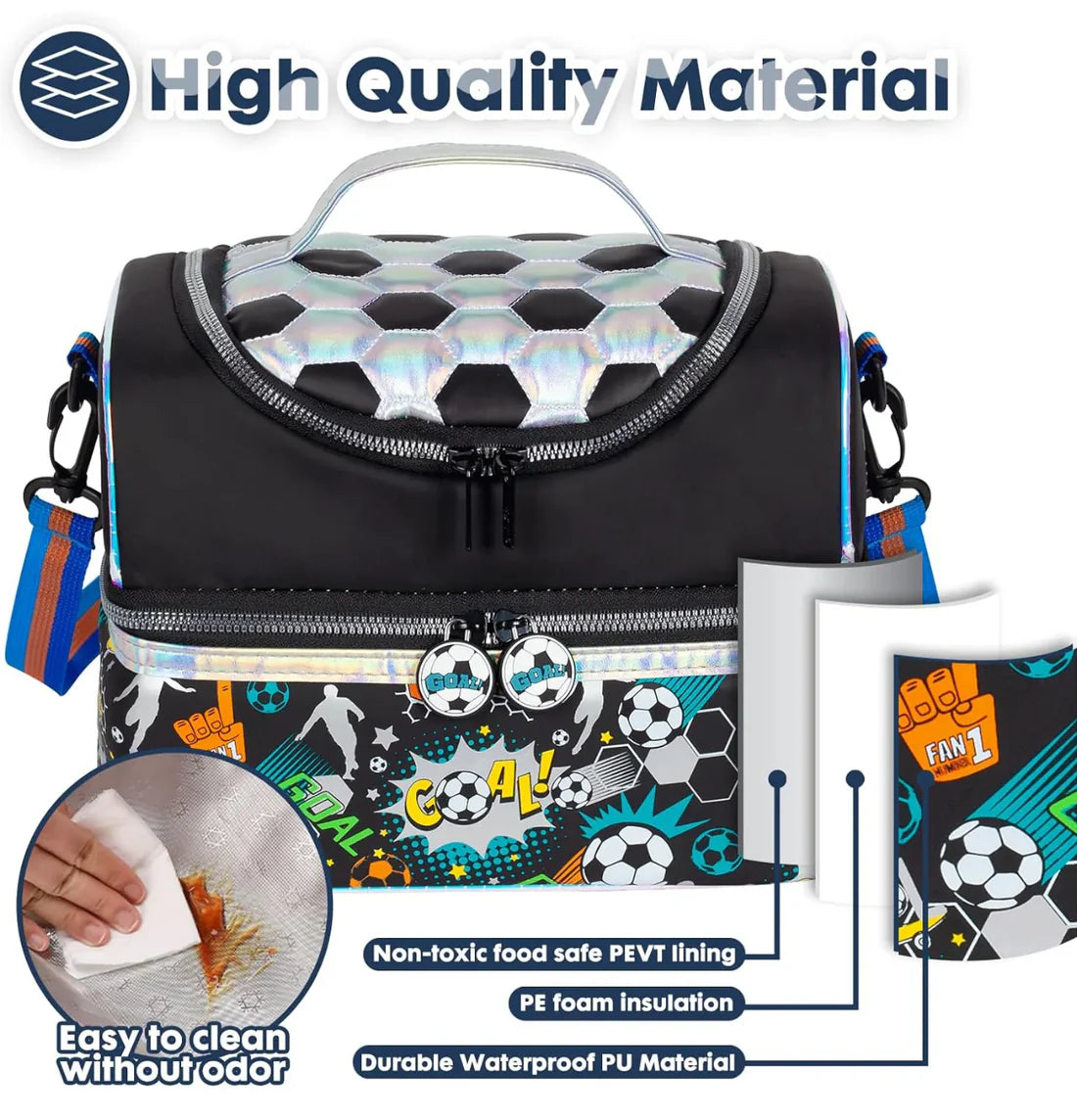 Double Decker Delight Lunchbag - Double the Yum, Double the Fun