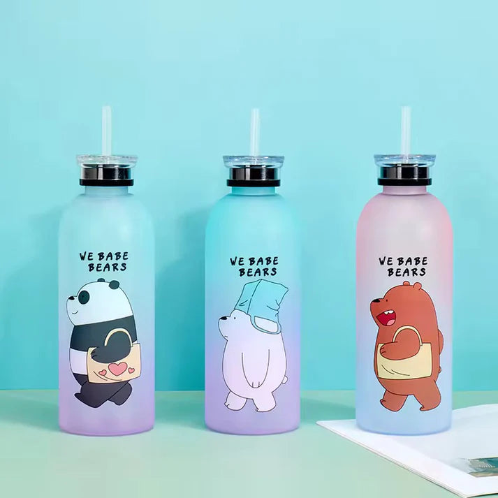 We Babe Bears Water Bottle With Dual Lid