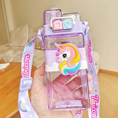 Kids Dual Straw Water Bottle