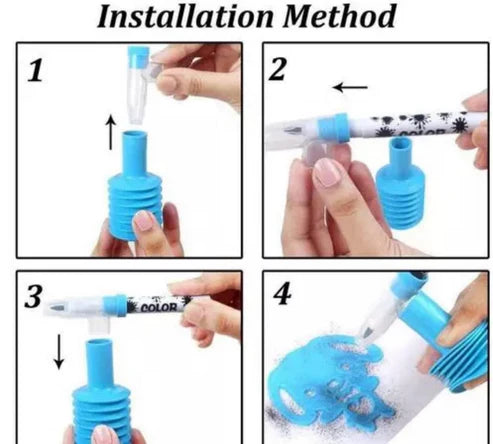 Blow Pens for Kids Spray Painting, Sketch Pen Color, Children, Drawing, Art & Craft, Spray Pens for Kids