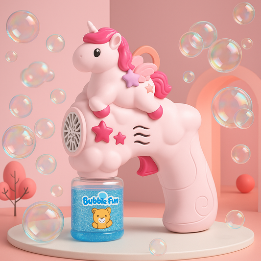 Unicorn High-Quality Bubble Gun – Endless Fun for Kids