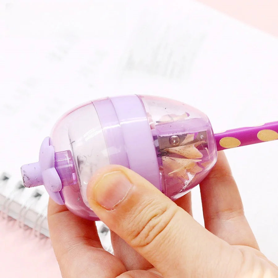 Strawberry Sharpener With Eraser