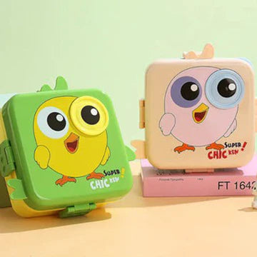 EYE elephant, plastic,5 compartment leak- proof, 800 ml lunchbox (BPA Free)