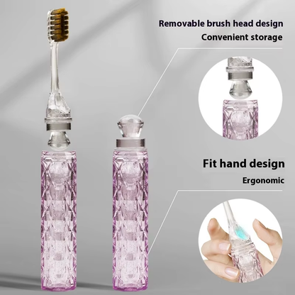 Portable Travel Toothbrush Set | Soft Bristle Toothbrush with Protective Case
