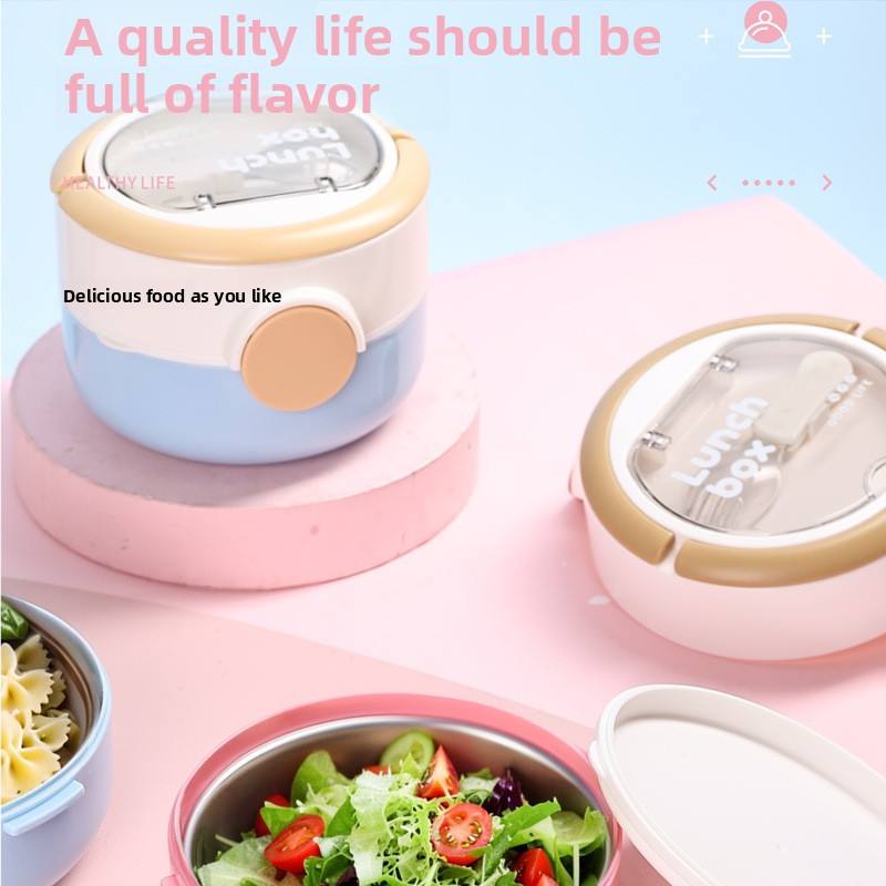 Cute Round Tiffin Box for Kids & Office