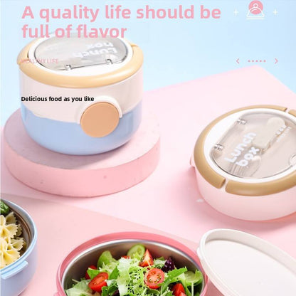 Cute Round Tiffin Box for Kids & Office