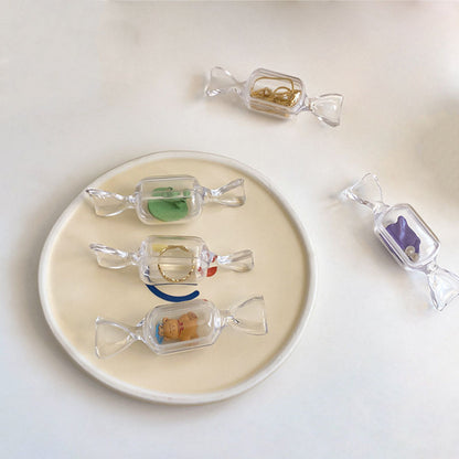 10 Pcs set Creative Candy-Shaped Hourglass Ornament | Mini Sand Timer Desk Decor