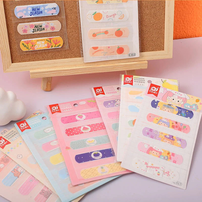 Cute Cartoon Waterproof Bandages for Kids – Skin-Friendly