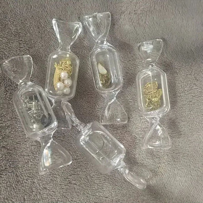 10 Pcs set Creative Candy-Shaped Hourglass Ornament | Mini Sand Timer Desk Decor