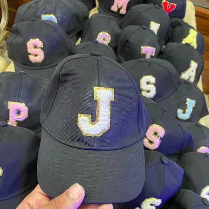 Personalized Cap – Custom Embroidered with 1 Initial & 1 Patch (Free) 🧢✨