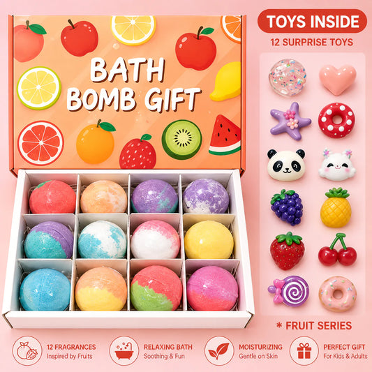 Surprise Toy Organic Bath Bombs for Kids