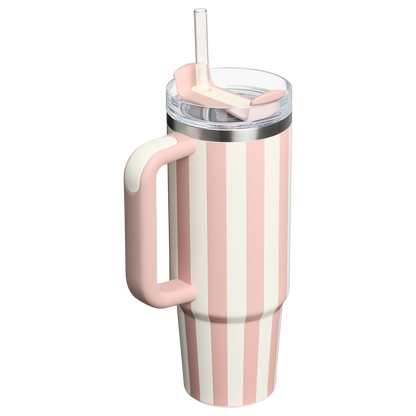 The Quencher H2.0 Tumbler 40 OZ ( Color Peach Whip Cabana Gloss )