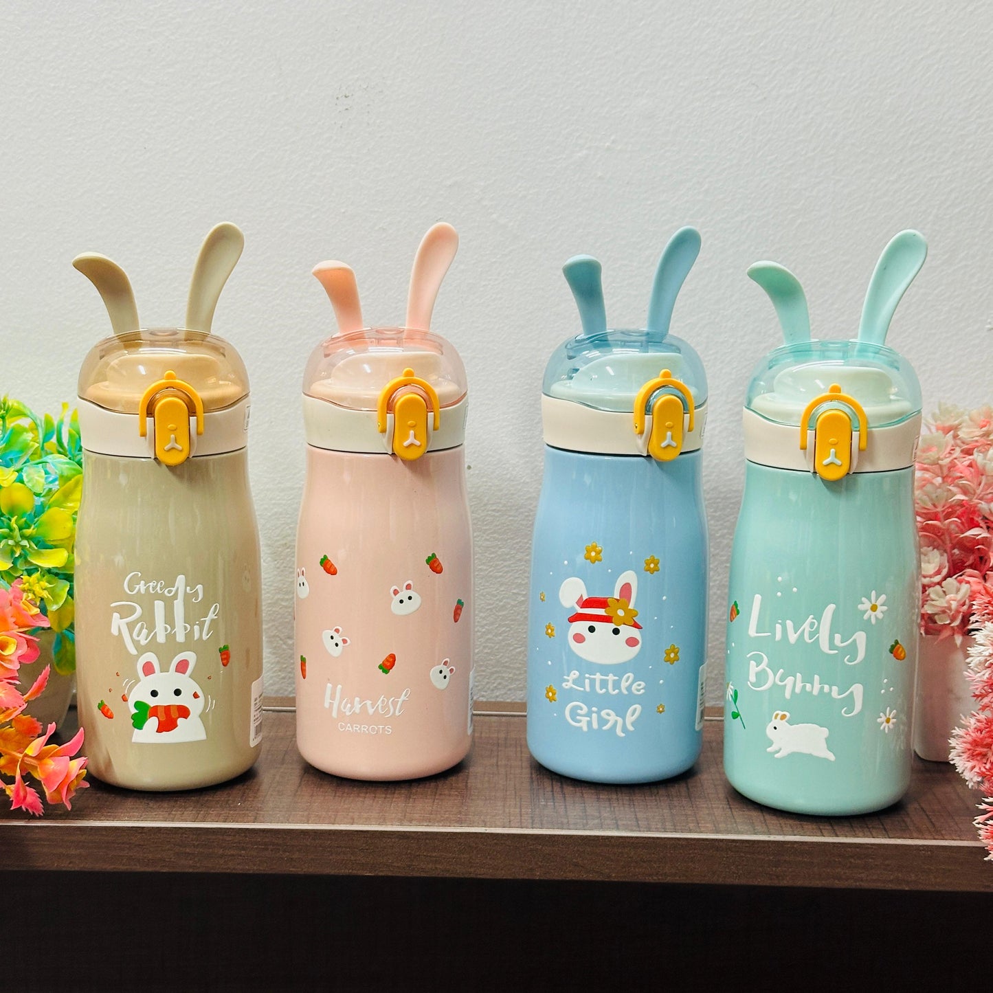 Cartoon Design Hot and Cold Water Bottle for Kids - Double Walled Vacuum Insulated Stainless Steel Bottle, Double-Wall Thermos Flask (300 ml)-18