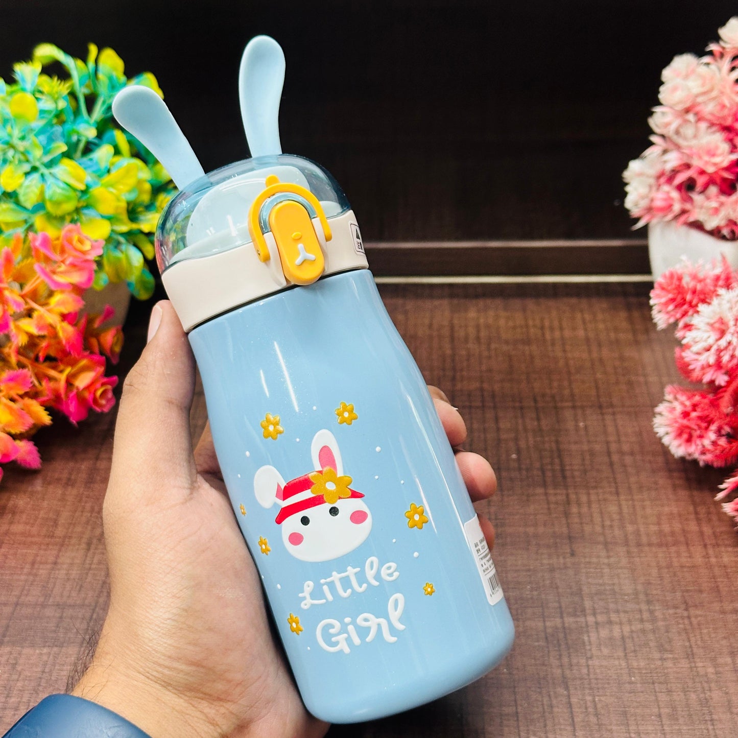 Cartoon Design Hot and Cold Water Bottle for Kids - Double Walled Vacuum Insulated Stainless Steel Bottle, Double-Wall Thermos Flask (300 ml)-18