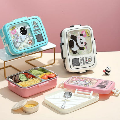 Premium Quality Stainless Steel Lunch Box – 1120+70ml | Leak-Proof with Spoon & Pickle Container