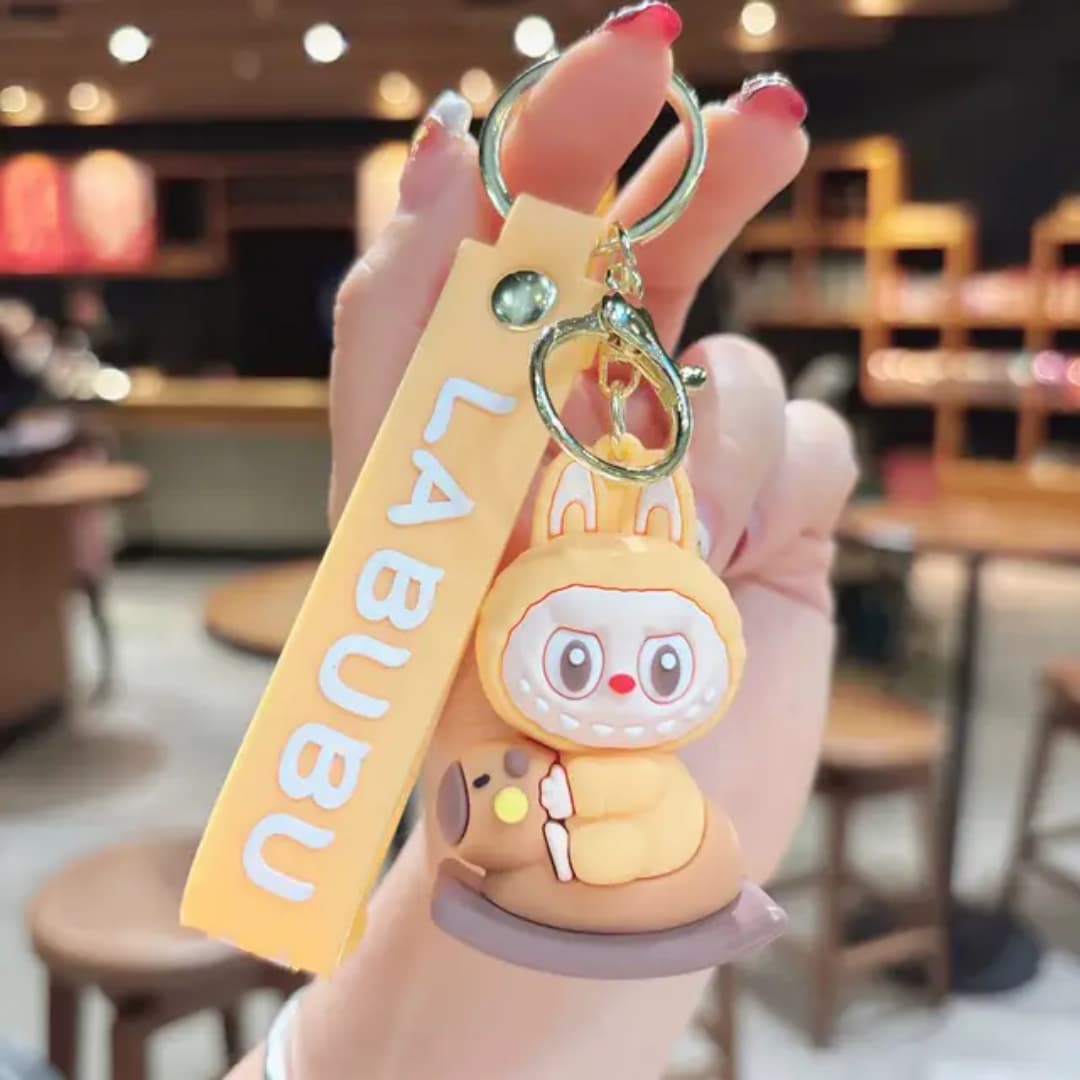"LABUBU Cartoon Keychains – Cute & Trendy Bag Charms"