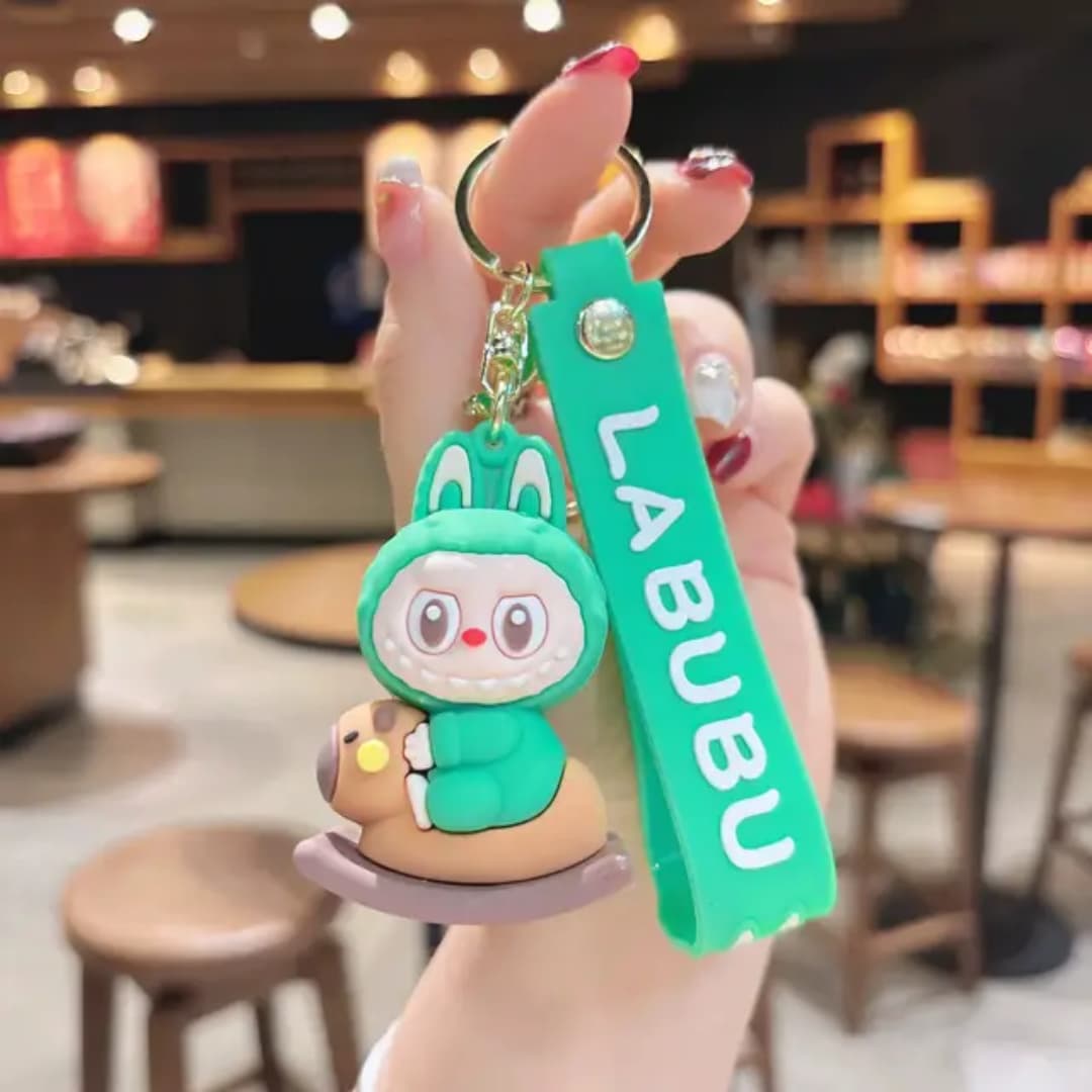 "LABUBU Cartoon Keychains – Cute & Trendy Bag Charms"