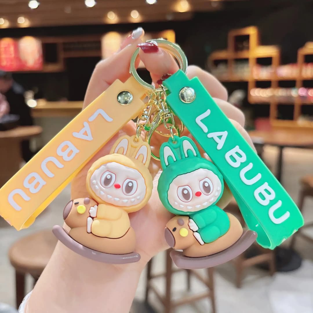 "LABUBU Cartoon Keychains – Cute & Trendy Bag Charms"