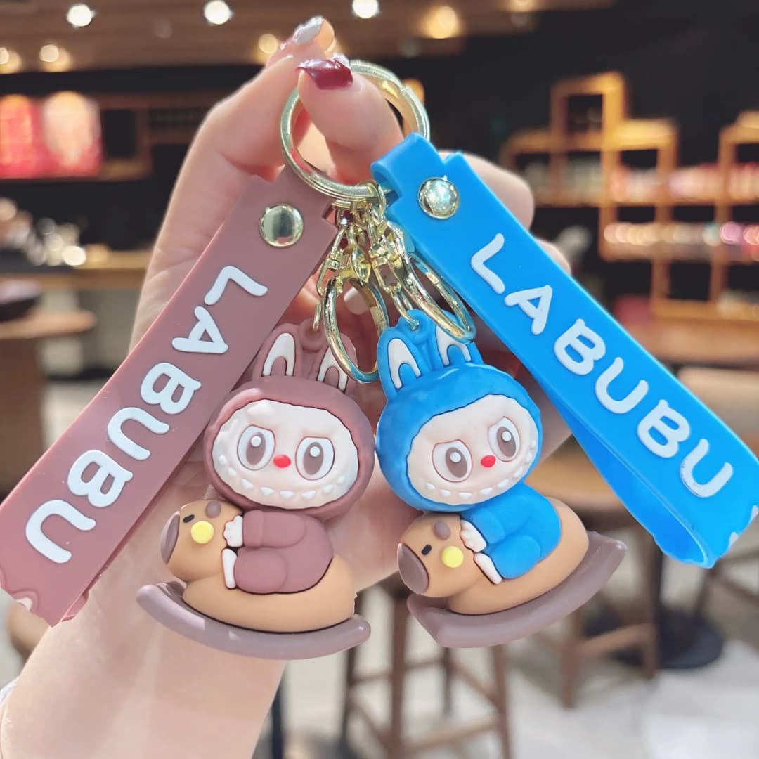 "LABUBU Cartoon Keychains – Cute & Trendy Bag Charms"