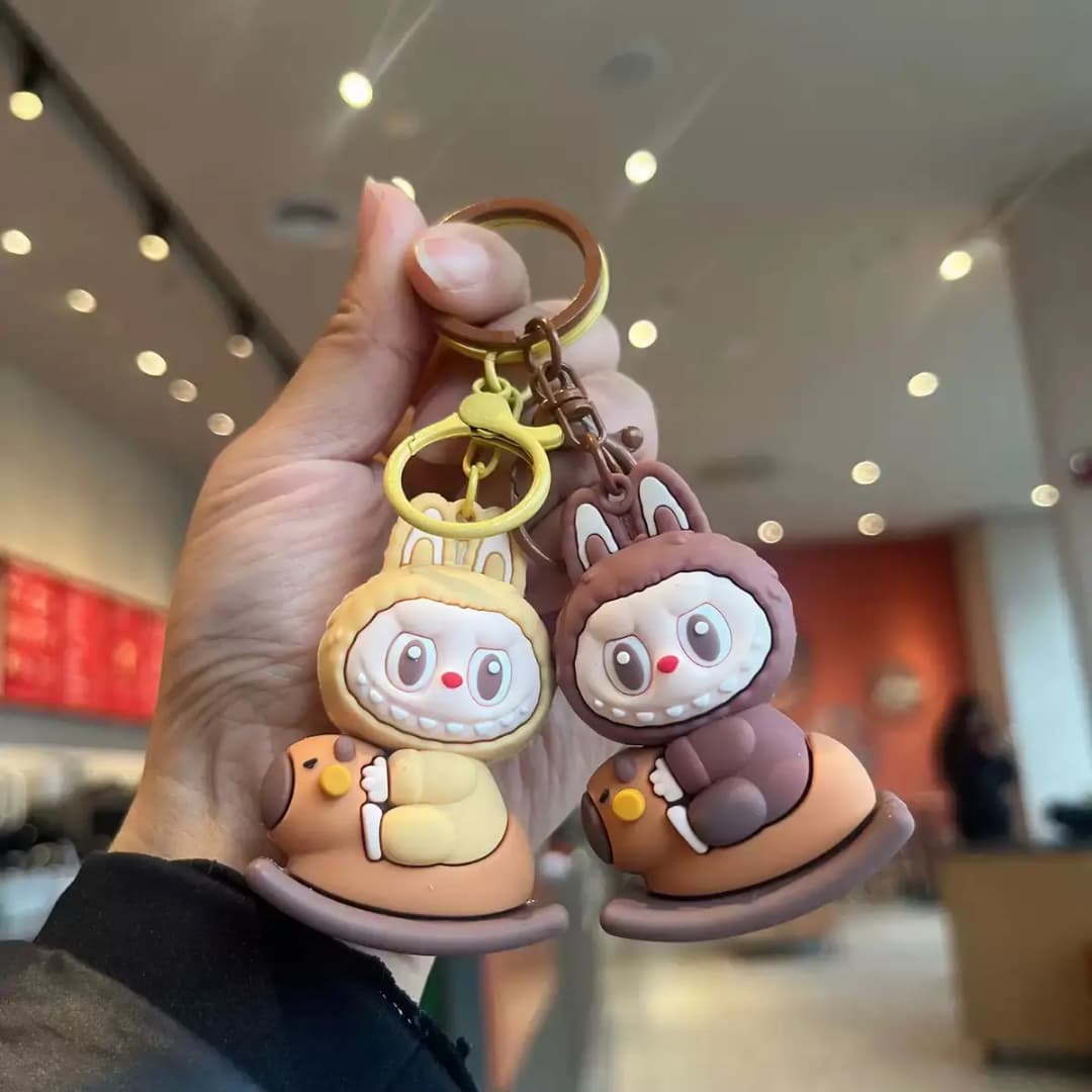 "LABUBU Cartoon Keychains – Cute & Trendy Bag Charms"