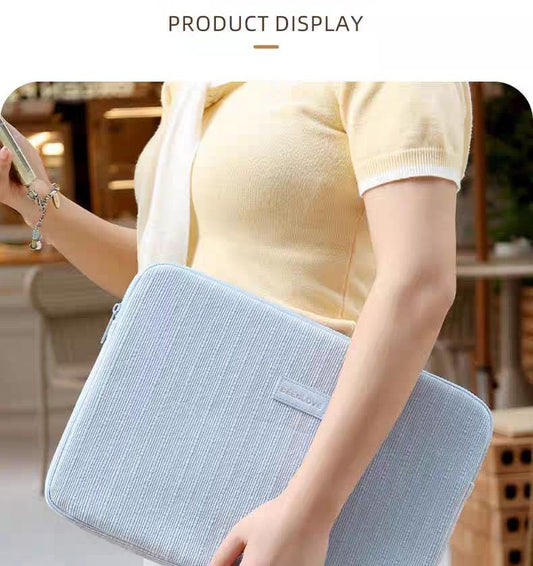 Corduroy Laptop Sleeve 13-15.6 Inch | Soft Padded Laptop Case | Stylish Laptop Cover for MacBook, Dell, HP