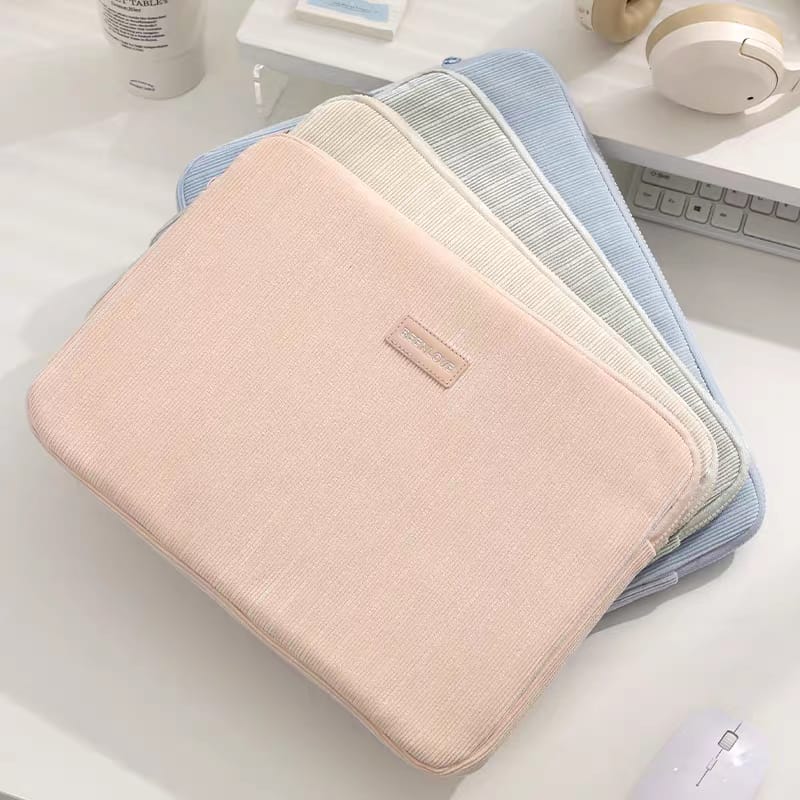 Corduroy Laptop Sleeve 13-15.6 Inch | Soft Padded Laptop Case | Stylish Laptop Cover for MacBook, Dell, HP