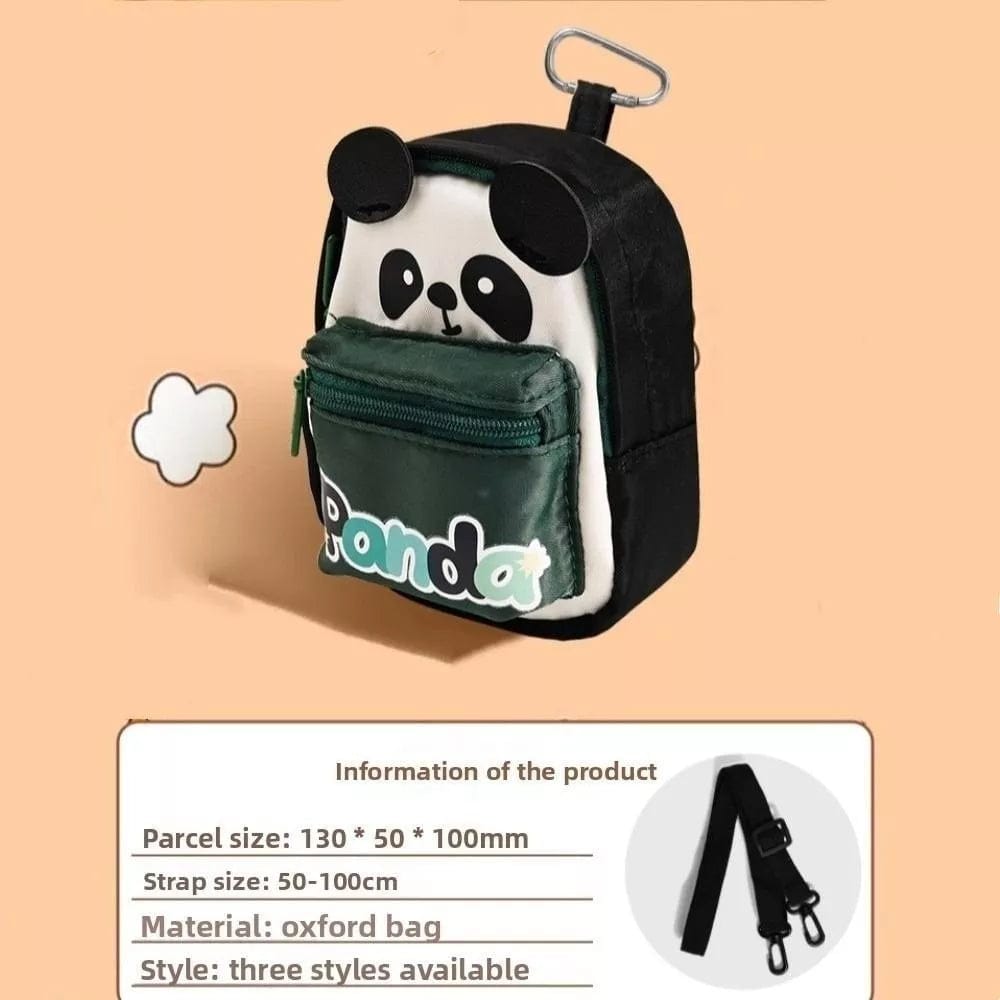 Cute Panda Mini Sling Bag | Kawaii Neck Pouch Crossbody Bag | Small Cartoon Coin Purse for Girls