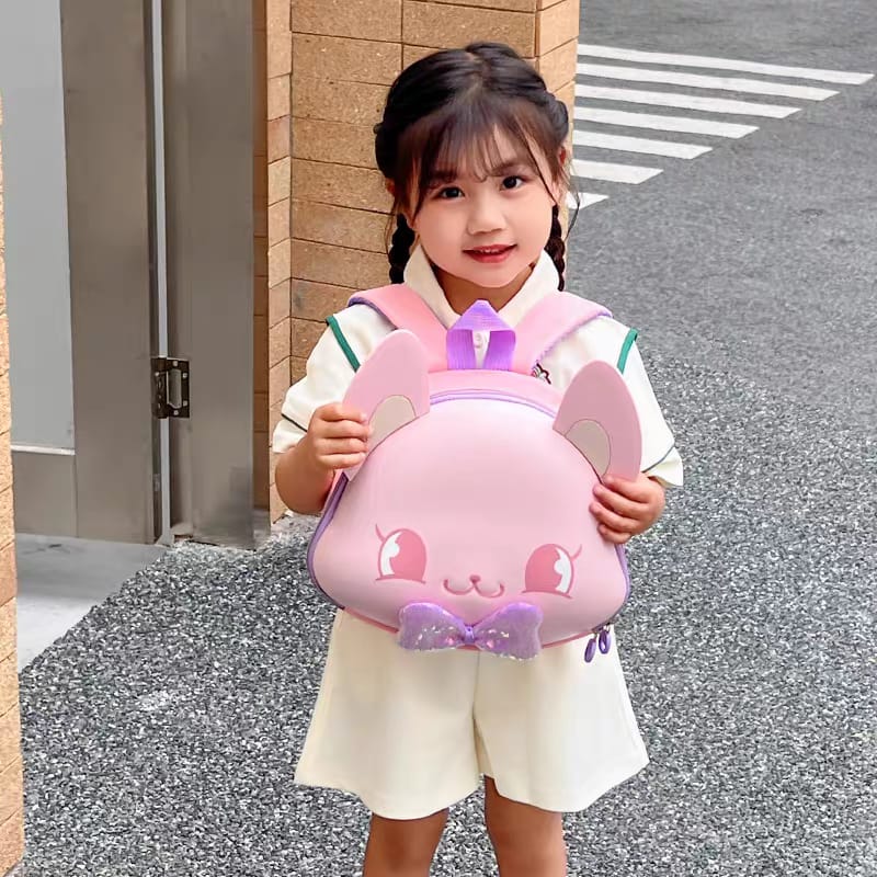 Cute Bunny Kids Backpack – Adorable Cartoon School Bag for Kids