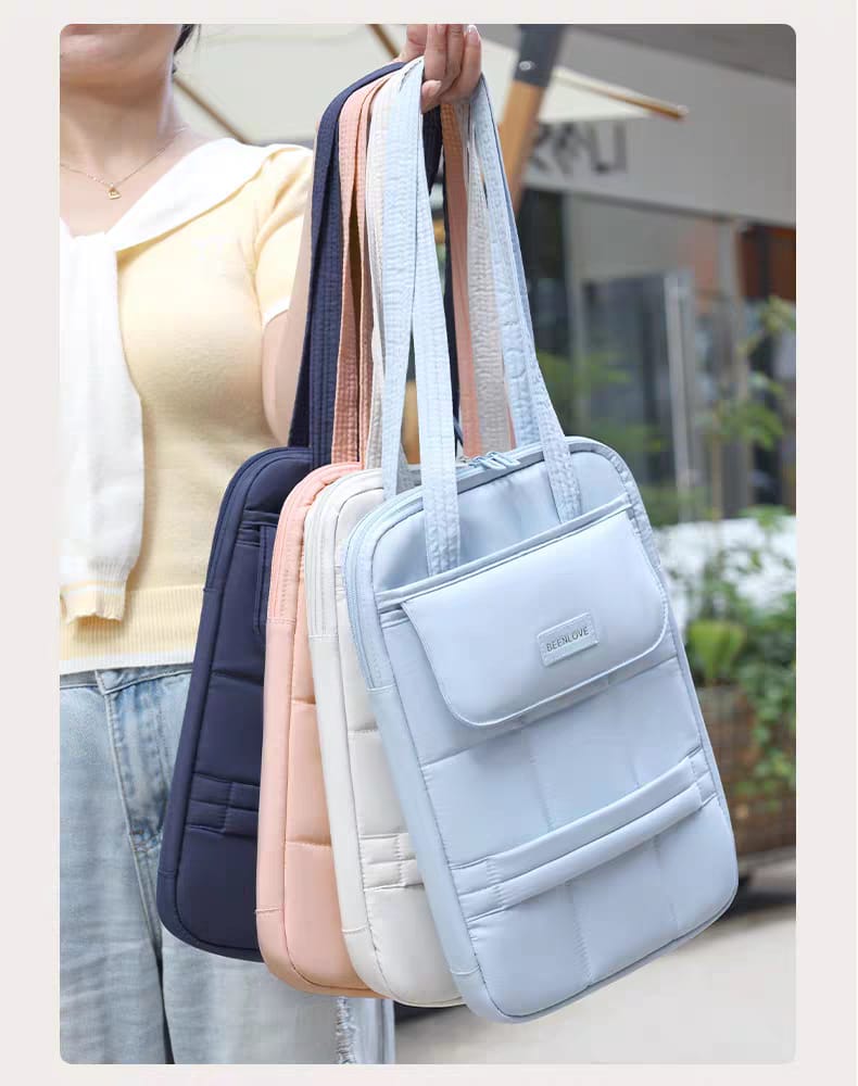 Laptop Sleeve Bag 15.6 Inch | Cute Pastel Laptop Case with Handle | Waterproof Padded Laptop Sleeve for MacBook, Dell, HP